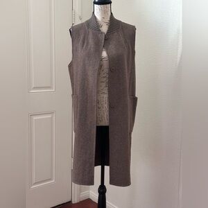 Hand Made Wool Long Vest